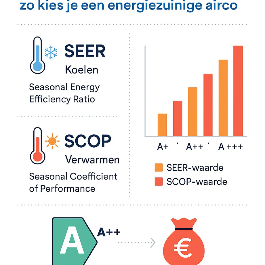 SEER en SCOP waarden energiezuinige airco